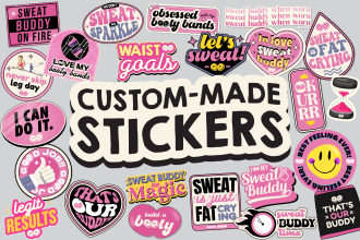 design amazing inspirational stickers for your brand