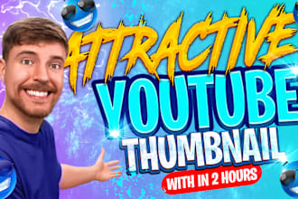 design attractive and best youtube thumbnail