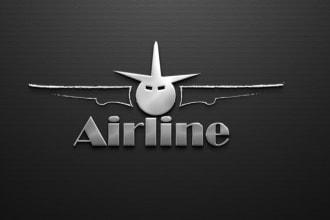 design an awesome airline logo with express delivery