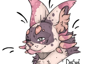 do headshot art of your feral or furry character