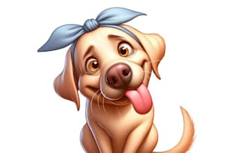 draw cute simple cartoon character or animal illustration