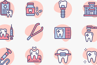 design your simple and unique custom icon set