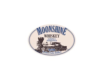 design excellent better moonshine whiskey label logo