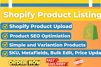 do manually shopify product listing and update inventory
