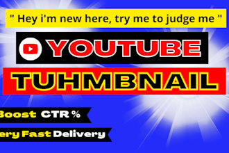 create eye catchy youtube thumbnail
