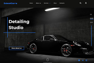 car detailing website, car wash website, auto detailing website, car dealership