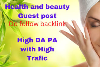 do publish guest post for health and beauty