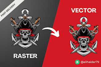 do vector tracing, convert logo or image into a vector