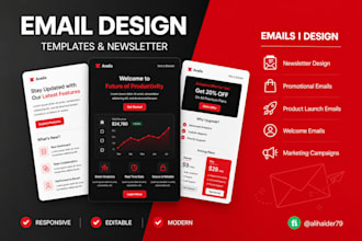 design professional email templates and newsletter designs