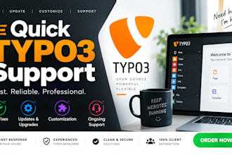 give quick typo3 support