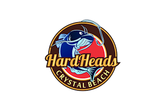create an exciting famous nice logo for a vibrant coastal bar grill