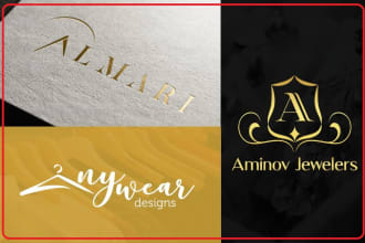design your modern monogram or initial letter logo