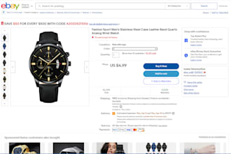 the listings from all source website to ebay sale guarantee