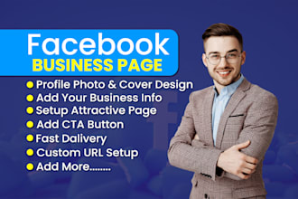 do facebook business page setup, create fan page, cover design, banner