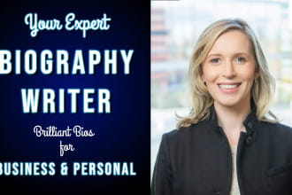 write professional biography, about me, realtor or agent bio