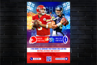 design sports, fitness, gym, football, basketball flyer