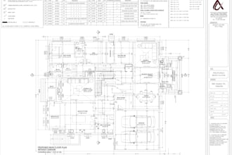 draft complete architectural drawings for construction and permits