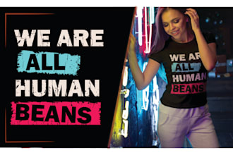 do custom and trendy minimalist typography t shirt design