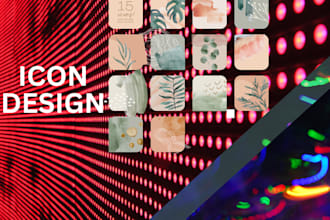 create icons, symbol, sign and flat  logo design