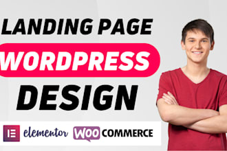 create wordpress website landing page elementor pro