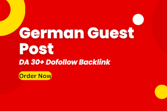 do german guest post with dofollow backlinks