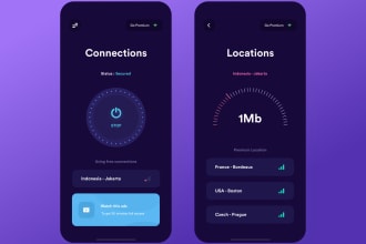 be your vpn app, vpn server, openvpn, mobile app developer with admin panel