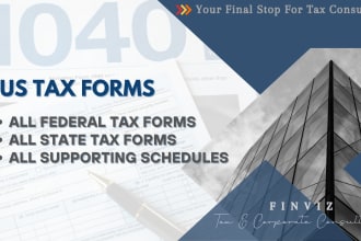 prepare and e file US tax forms 1120, 1065, and 1040