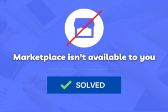 restore your facebook marketplace or fix issues