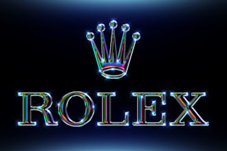 convert your logo or text into a luxury chrome effect