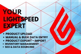 listing and editing lightspeed products and manual data entry