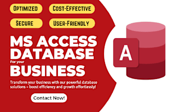do all microsoft access database development, design