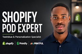 build shopify print on demand store with teeinblue customily printify printful