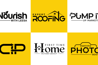 design professional text based, lettermark, wordmark, lettering, typography logo