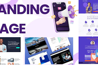 create landing page and web sites design