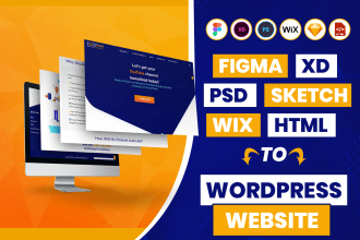 convert figma or xd to wordpress websites using elementor or redesign website