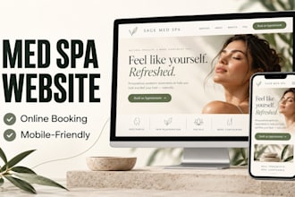 build a med spa website with online booking integration