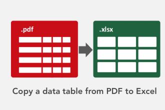 extract any table from pdf to excel