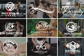 create spa yoga health massage skincare logo