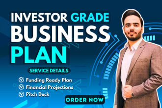 prepare an investor ready business plan with financial plan