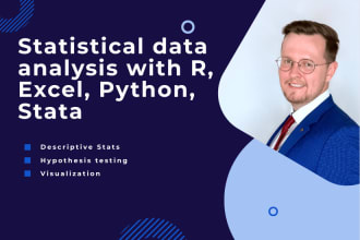 do statistical data analysis with r, python, stata, excel