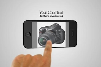 create impressive video of 4g phone for your products or any thing