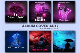 do creative single cover or an album cover design