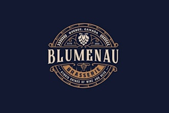 design realistic brewery logo with creative concepts