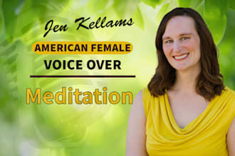 do a guided meditation, affirmation, sleep story, or bible female voice over