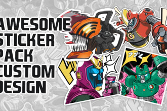 create an awesome sticker packs custom design