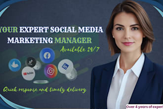be your social media marketing manager for post design