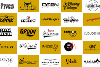 design custom dj, music, band, rap and brand logo