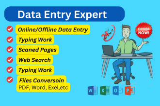 do data entry, virtual assistance, data mining, web research, data collection