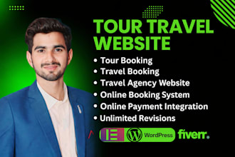 develop a responsive travel agency and tour booking wordpress website