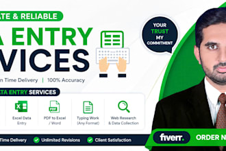 do accurate data entry expert  and professional web research